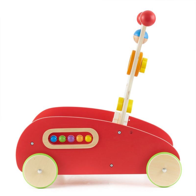 Hape Toys E0370 Push and Pull Toy Wonder Walker Cart (Open Box)