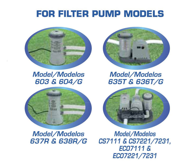 Intex Easy Set Swimming Pool Type A or C Filter Replacement Cartridges (6 Pack)