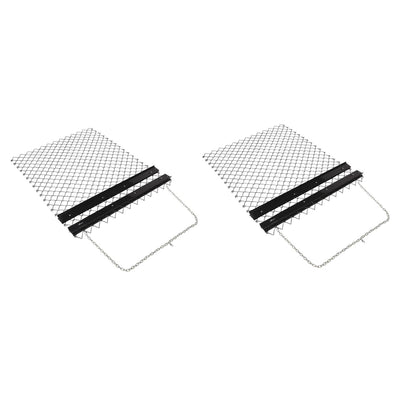 Yard Tuff 5 x 4 Steel Durable Chain Rake Field Leveling ATV Drag Harrow (2 Pack)