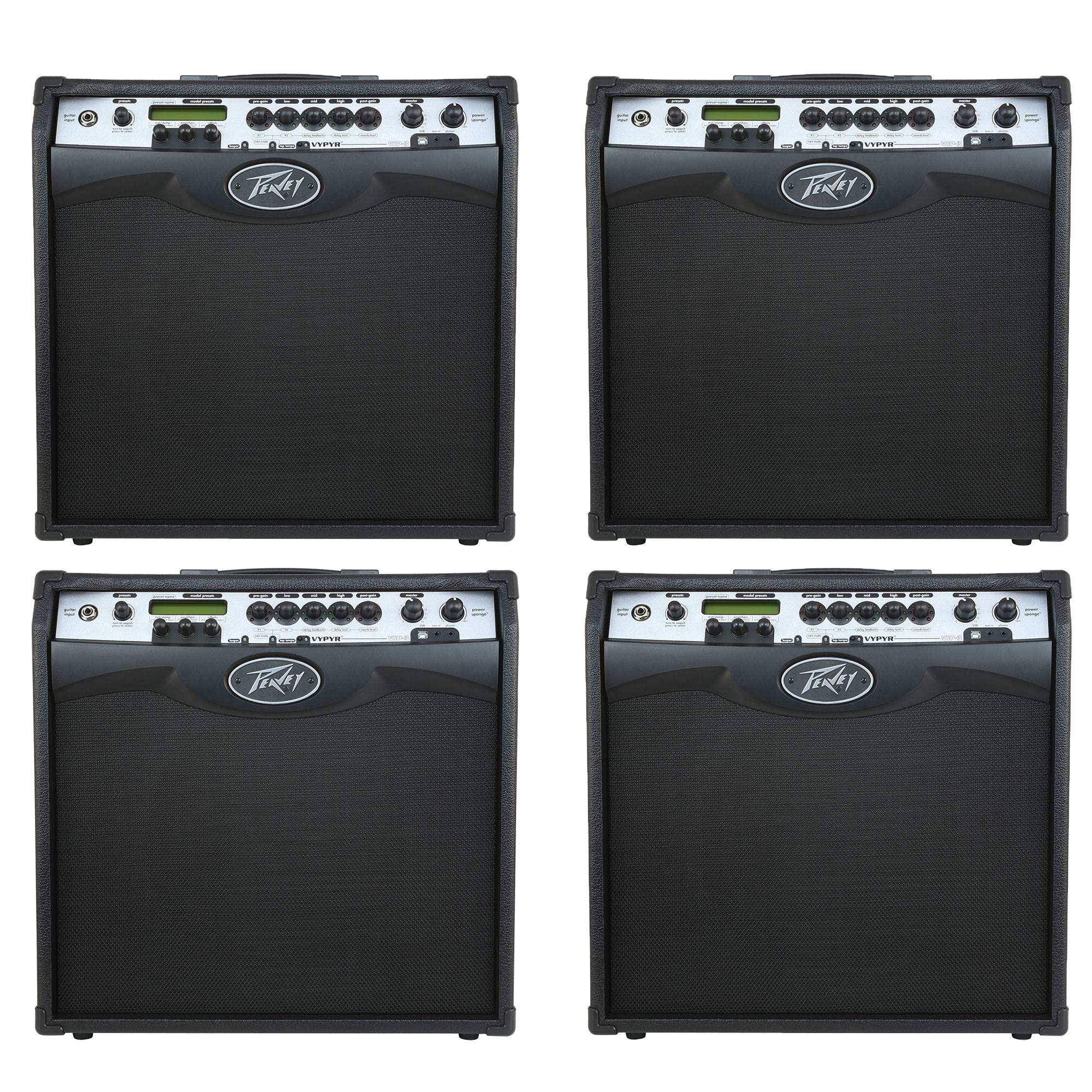 Peavey Vypyr VIP 3 Modeling Instrument Guitar/Bass 100 Watt 12" Amp (4 Pack)