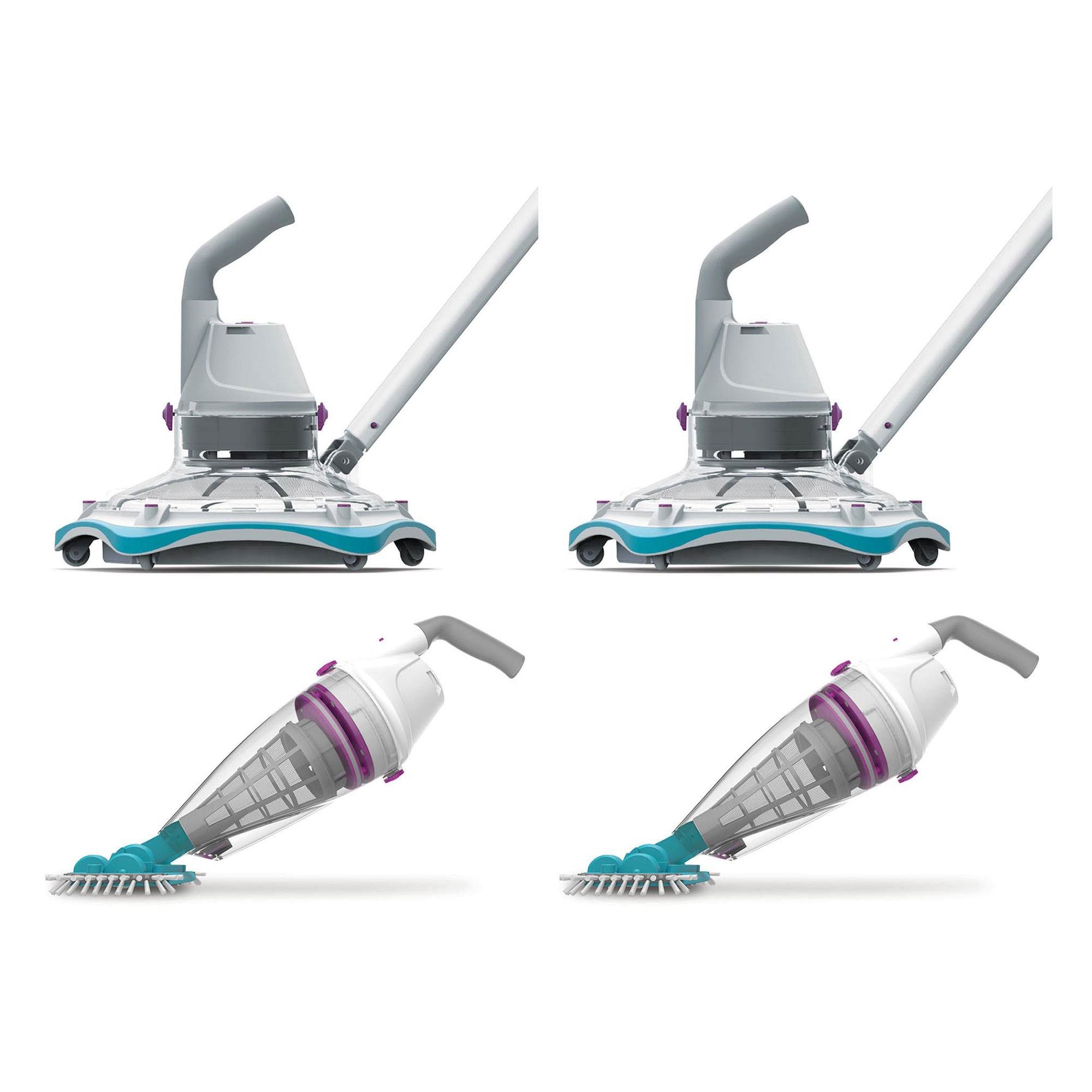 Kokido EV85CBX Telsa 85 Rechargeable Handheld Electric Pool Vacuum Set (2 Pack)