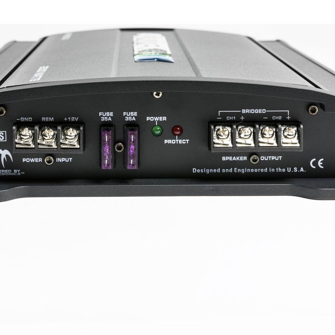 Autotek Mean Machine 2500W 2 Channel Bridgeable Amplifier Car Audio Amp (2 Pack)