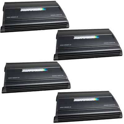 Autotek Mean Machine 2500W 2 Channel Bridgeable Amplifier Car Audio Amp (4 Pack)
