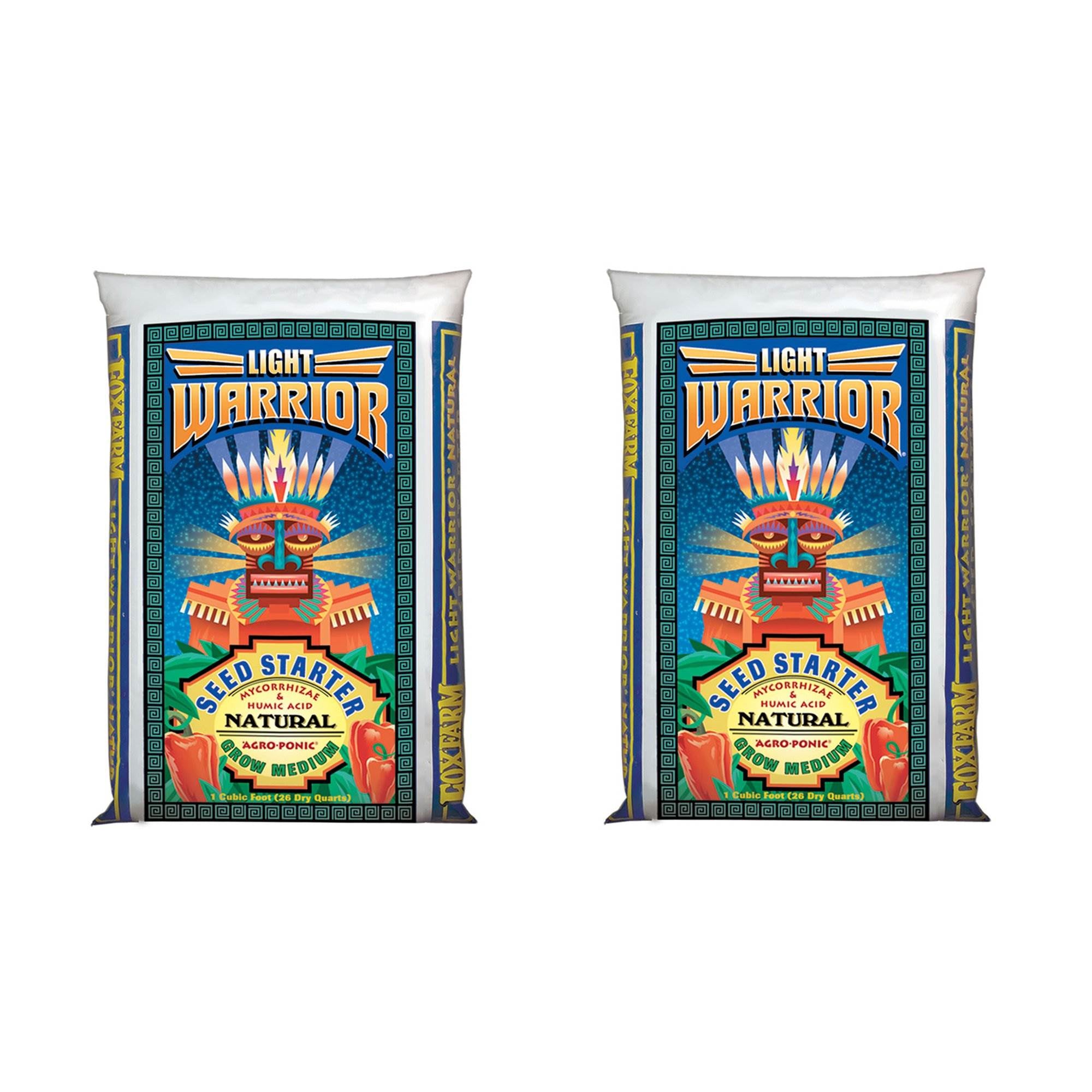 FoxFarm Light Warrior Soilless Seed Starting Germinate Starter Mix (2 Pack)