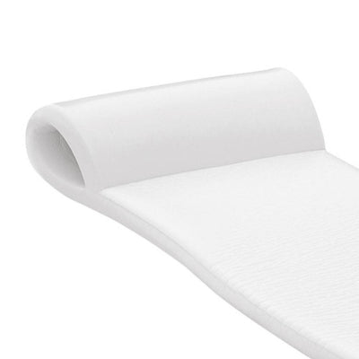 TRC Sunsation 70 Inch Foam Raft Lounger Pool Float, Blue Wave White (6 Pack)