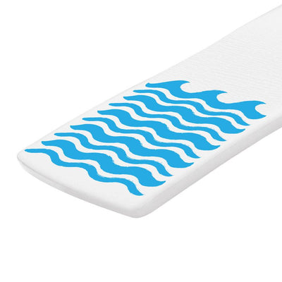 TRC Sunsation 70 Inch Foam Raft Lounger Pool Float, Blue Wave White (6 Pack)