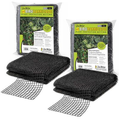 DeWitt 14 Foot Garden Bird Barricade Plant Protector Deluxe Netting (2 Pack)