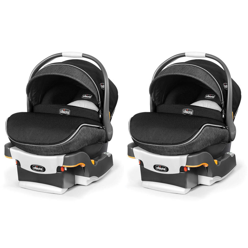 Chicco KeyFit 30 Zip Infant Car Seat with Base and Zipping Canopy (2 Pack)
