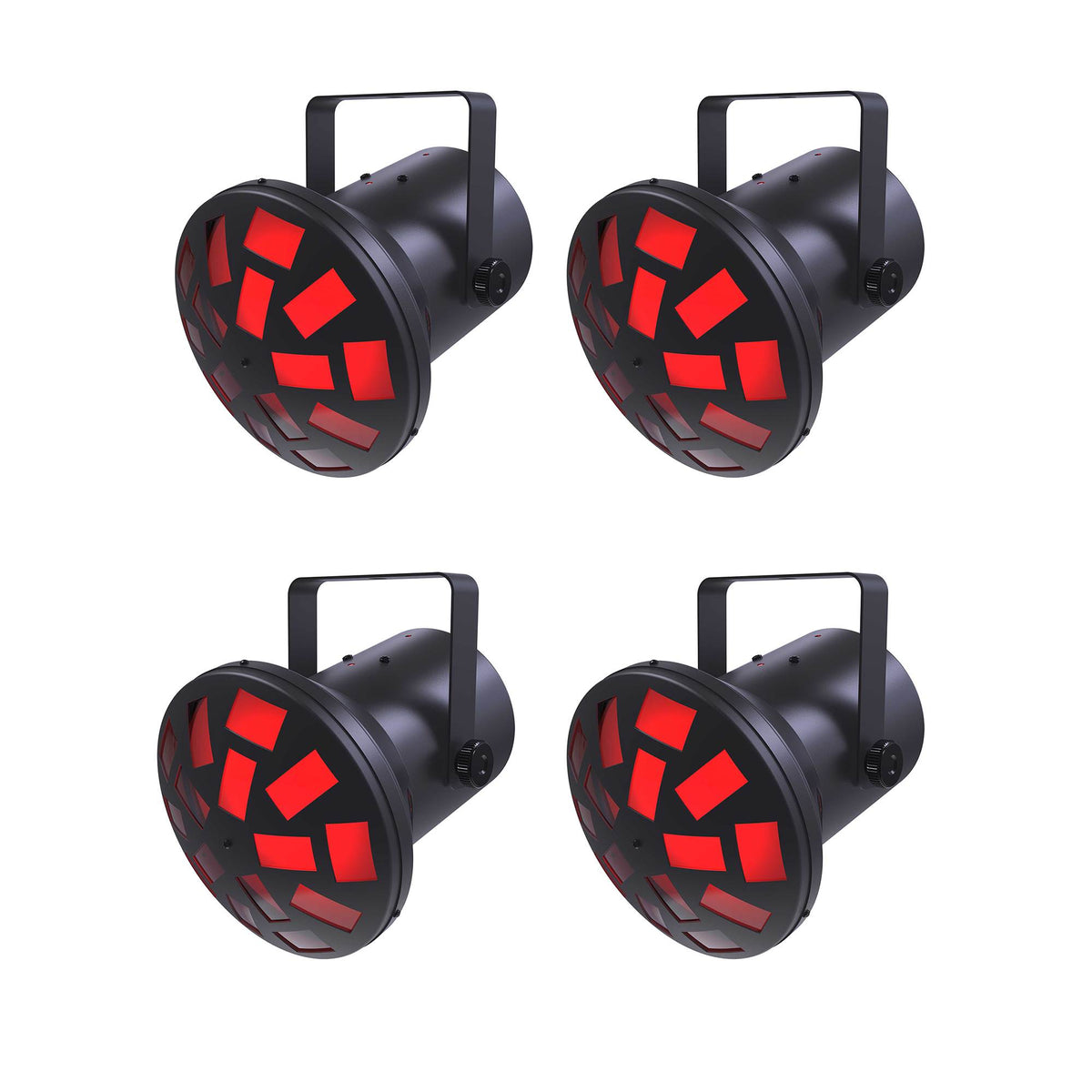 Chauvet DJ Mushroom Plug & Play LED Beam Lighting Compact Light Effect (4 Pack)