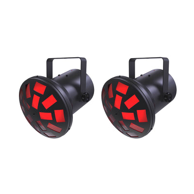 Chauvet DJ Mushroom Plug & Play LED Beam Lighting Compact Light Effect (2 Pack)