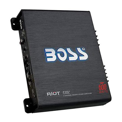 BOSS 600W 2-Channel Ch MOSFET Car Audio Power Amplifier Amp & Remote (2 Pack)
