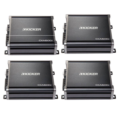 Kicker 43CXA6001 600 Watt RMS Monoblock Amp One Channel Power Amplifier (4 Pack)