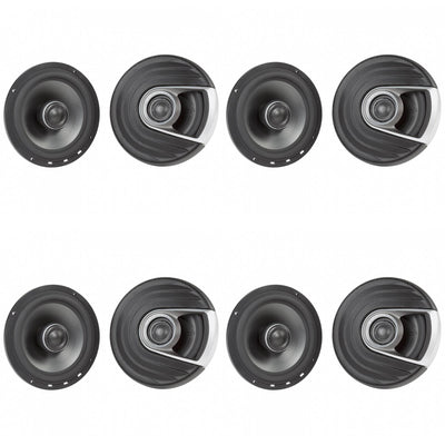 Polk Audio MM1 Series 6.5 Inch 300W Coaxial Marine Boat ATV Speakers (8 Pack)