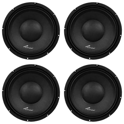 Audiopipe APSP-1050 10 Inch 700 Watt Dynamic Mid Range Car Loudspeaker (4 Pack)
