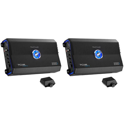 Planet Audio 2000W Class A/B Monoblock MOSFET 2Ohm Car Audio Amplifier (2 Pack)