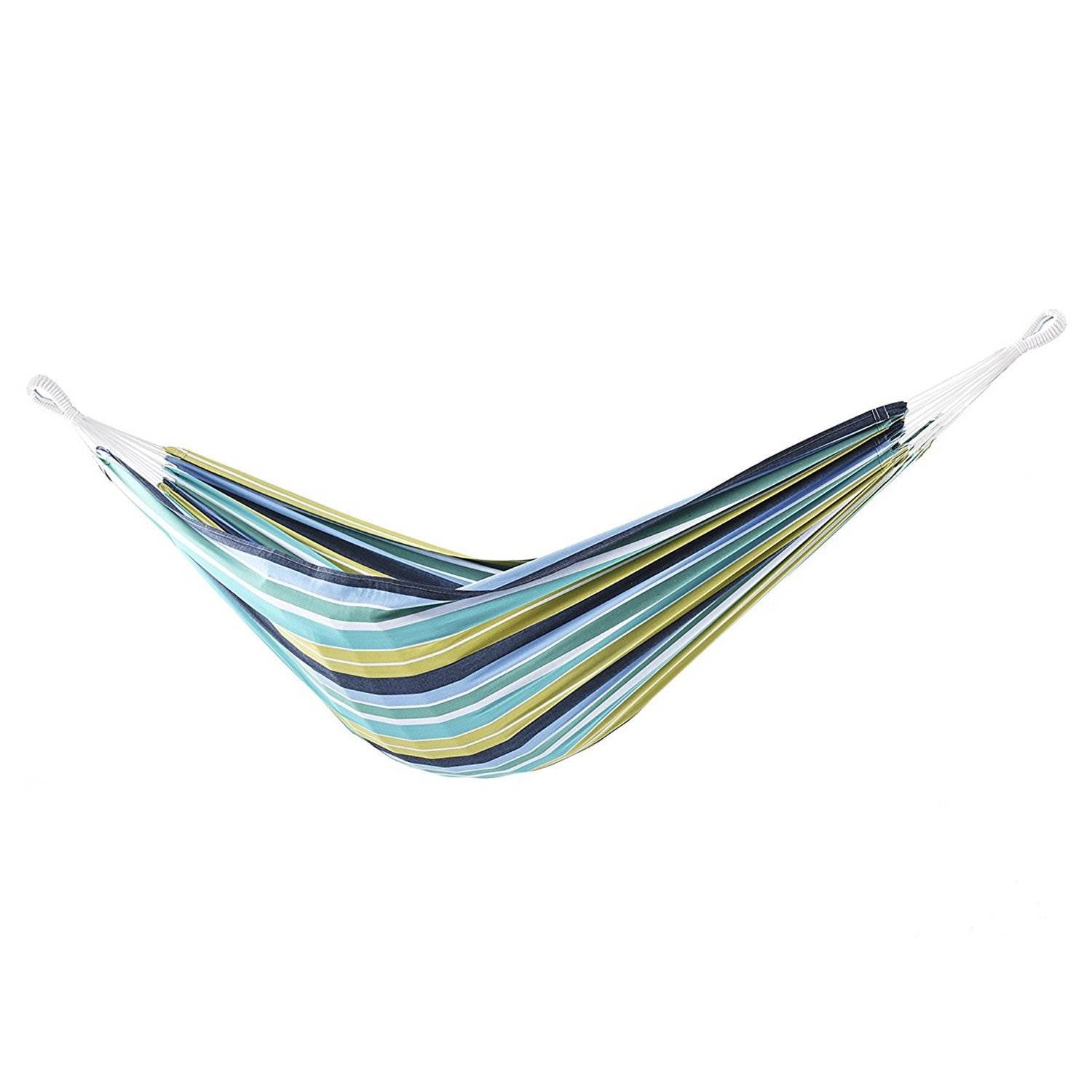 Vivere Brazilian Style Cotton 1 Person Outdoor Patio Hammock, Cayo Reef (5 Pack)