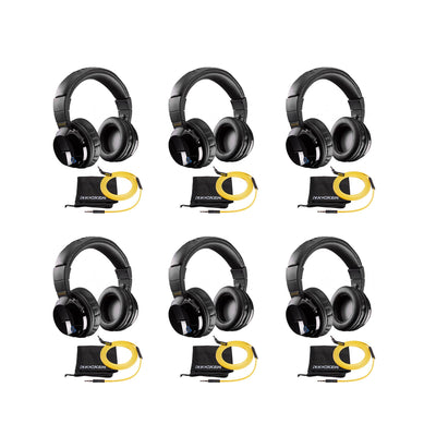 Kicker Wireless Cordless Over Ear Audio Bluetooth Stereo Headphones (6 Pack)