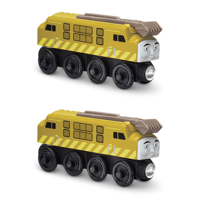 Fisher Price Thomas & Friends Wooden Railway Diesel 10 Toy Train Engine (2 Pack)