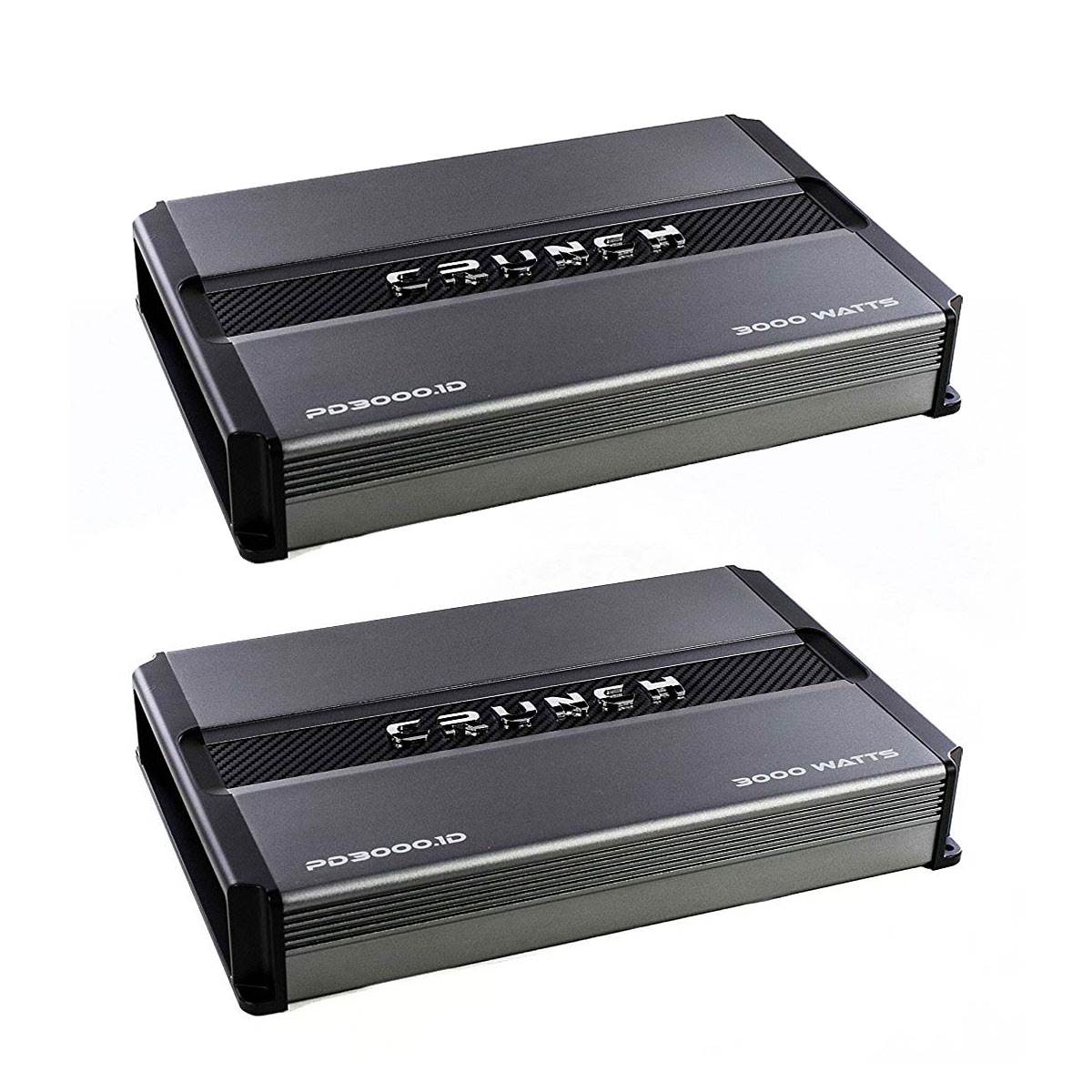Crunch Power Drive 3000W Max Monoblock Class D Car Audio Amplifier (2 Pack)