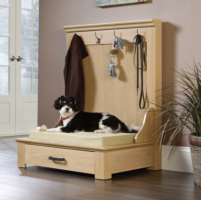 Sauder Pet Furniture Home Entryway Hanger Shelving with Storage Drawer (2 Pack)