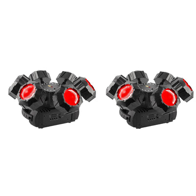 Chauvet DJ Helicopter Q6 Rotating Multi Beam & Lighting Effect (2 Pack)