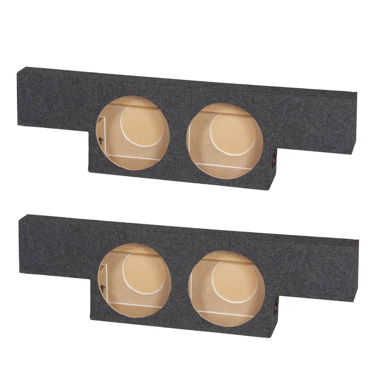 QPower Non HD Crew Cab Dual 10" Subwoofer Box  (2 Pack) - VMInnovations