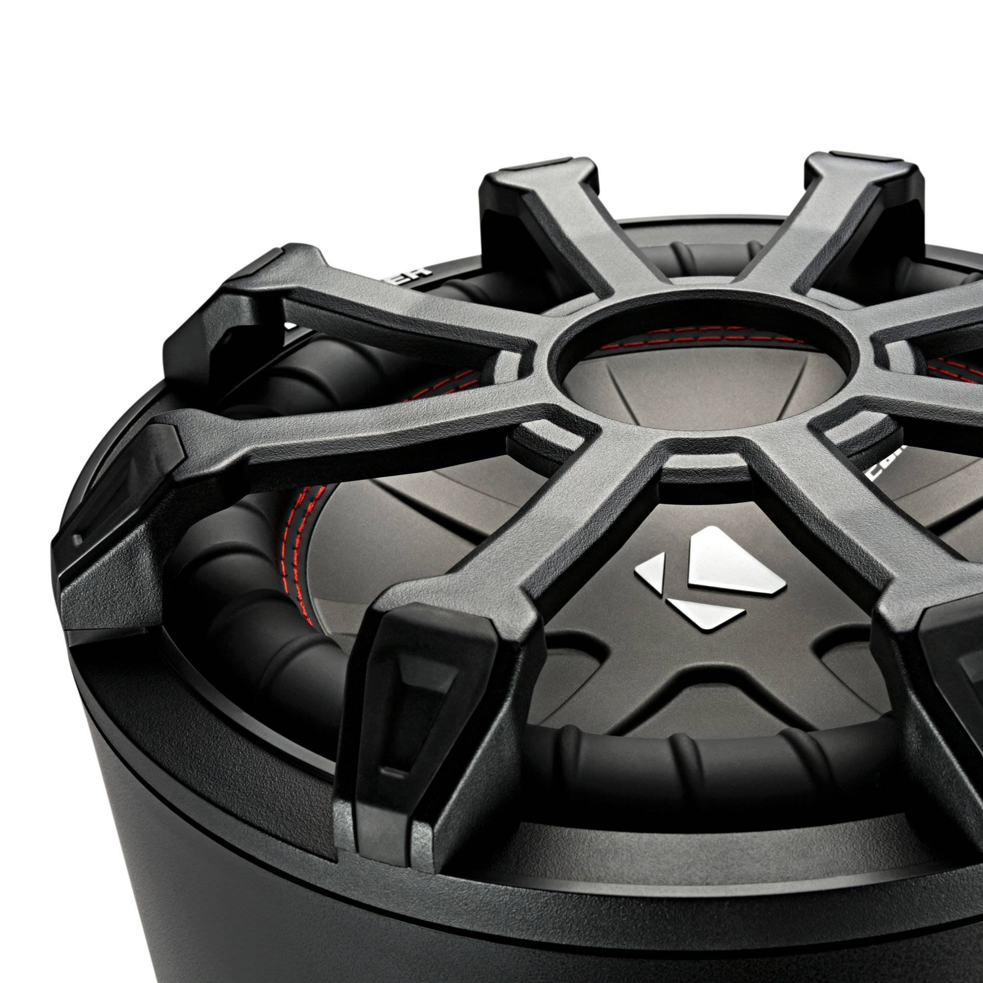 Kicker 10 Inch 800 Watt Max 2 Ohm Enclosed Tube Reflex CompR Subwoofer (2 Pack)