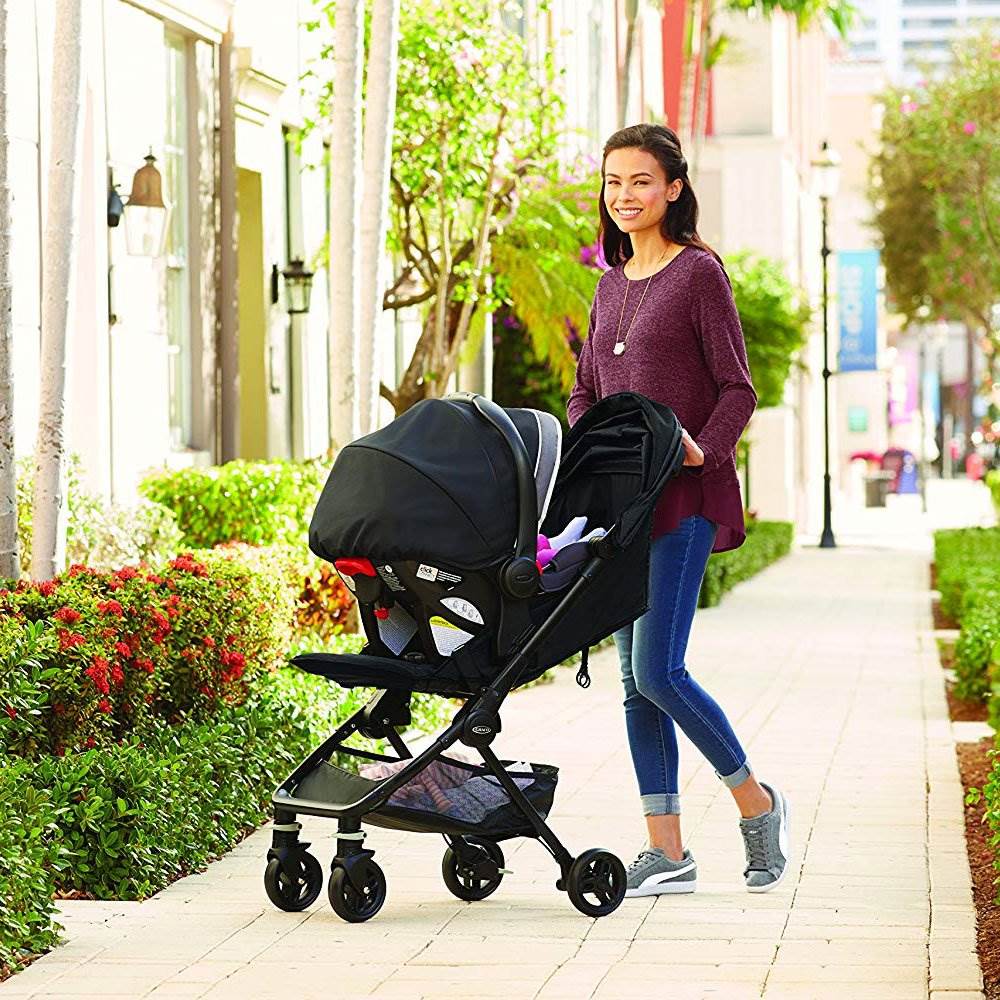 Graco Jetsetter One Hand Ultra Compact Quick Connect Compatible Stroller, Rhett