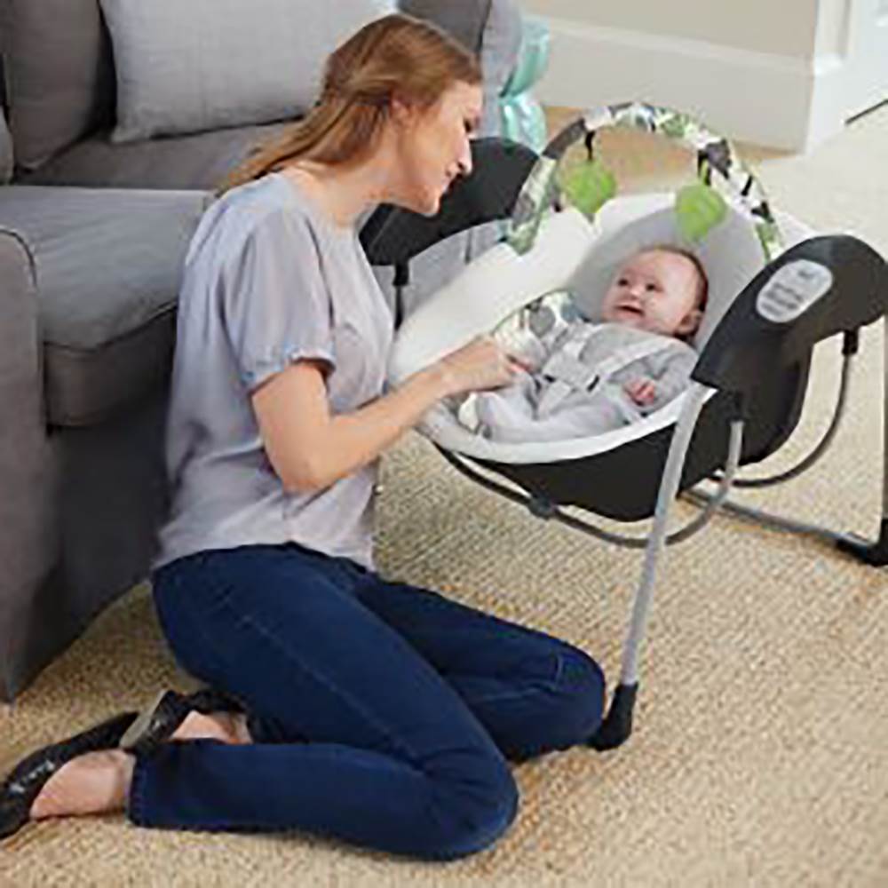 Graco Glider Lite LX 6 Speed Gliding Swing w/ Music & Sounds, Ripley (Open Box)