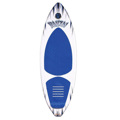 Airhead Banzai Wakesurfer Lake Ocean Fiberglass Wakeboard for Beginners (2 Pack)