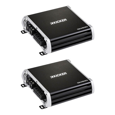 Kicker DXA 500 Watt Monoblock Class D Subwoofer Car Audio Amplifier (2 Pack)