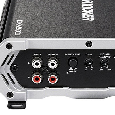 Kicker DXA 500 Watt Monoblock Class D Subwoofer Car Audio Amplifier (2 Pack)