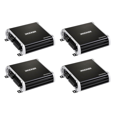Kicker DXA 500 Watt Monoblock Class D Subwoofer Car Audio Amplifier (4 Pack)