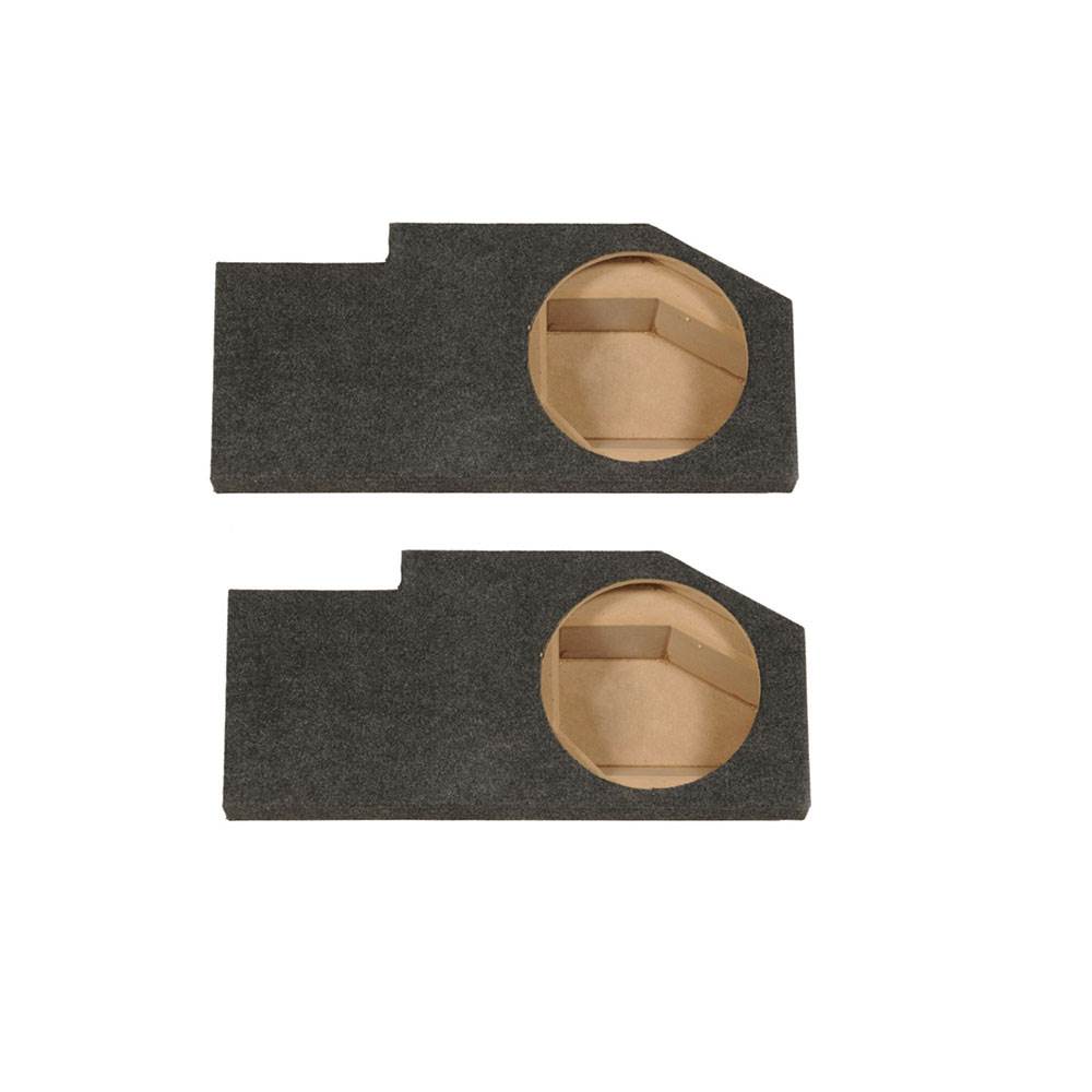 Q Power Single 12" Subwoofer Enclosure for Dodge Quad Trucks 2002-2016 (2 Pack)