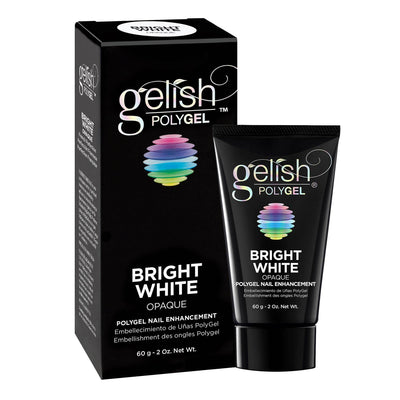 Gelish PolyGel Professional Nail Enhancement Bright White Opaque Shade (6 Pack)