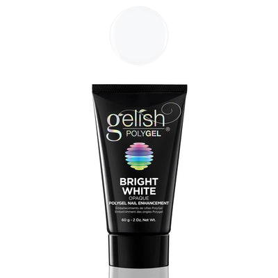 Gelish PolyGel Professional Nail Enhancement Bright White Opaque Shade (6 Pack)