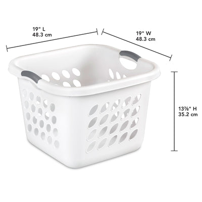 Sterilite 12178006 Ultra Square Laundry Basket with Titanium Inserts (Open Box)