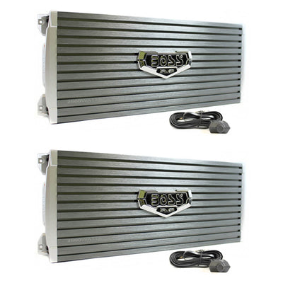 Boss Audio Armor 2500W MONO AB Car Amplifier Power Amp Mosfet + Remote (2 Pack)