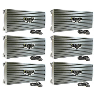 Boss Audio Armor 2500W MONO AB Car Amplifier Power Amp Mosfet + Remote (6 Pack)