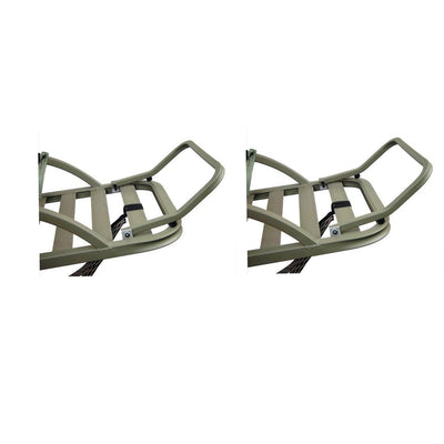SUMMIT 4 & 5 Channel Aluminum Climbing Treestand Platform Footrest Kit (2 Pack)