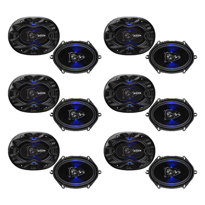 Boss Rage 5" x 7" 4 Way 300W Full Range Mobile Audio/Video Speakers (12 Pack)