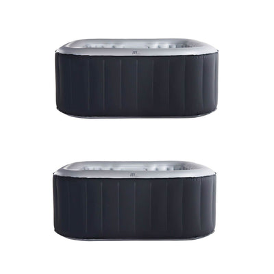 MSpa Alpine Inflatable Hot Tub Jacuzzi Jet Bubble Massage Outdoor Spa (2 Pack)