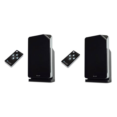 Brondell O2+ Balance True 3 Stage Carbon Filtration Air Purifier, Black (2 Pk)