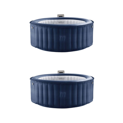 MSpa Baikal Inflatable Hot Tub Jacuzzi Hydromassage Jet Outdoor Spa (2 Pack)