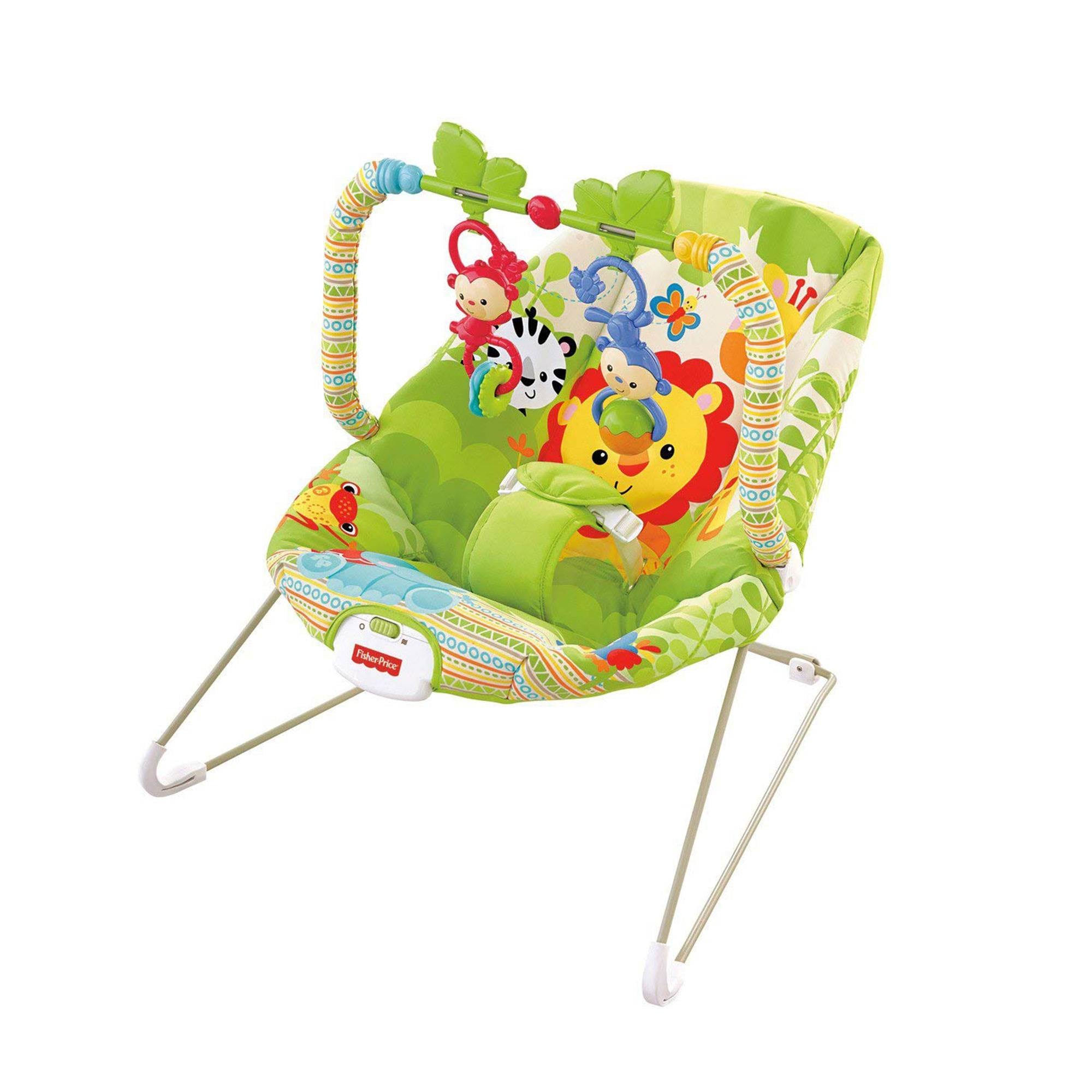 Fisher Price Friends Infant Baby Interactive Vibrating Baby Bouncer (3 Pack)