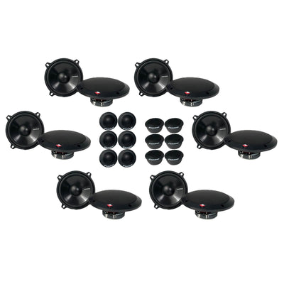 Rockford Fosgate R152-S 5.25" 80 Watt 2-Way Car Audio Speakers Set (6 Pack)