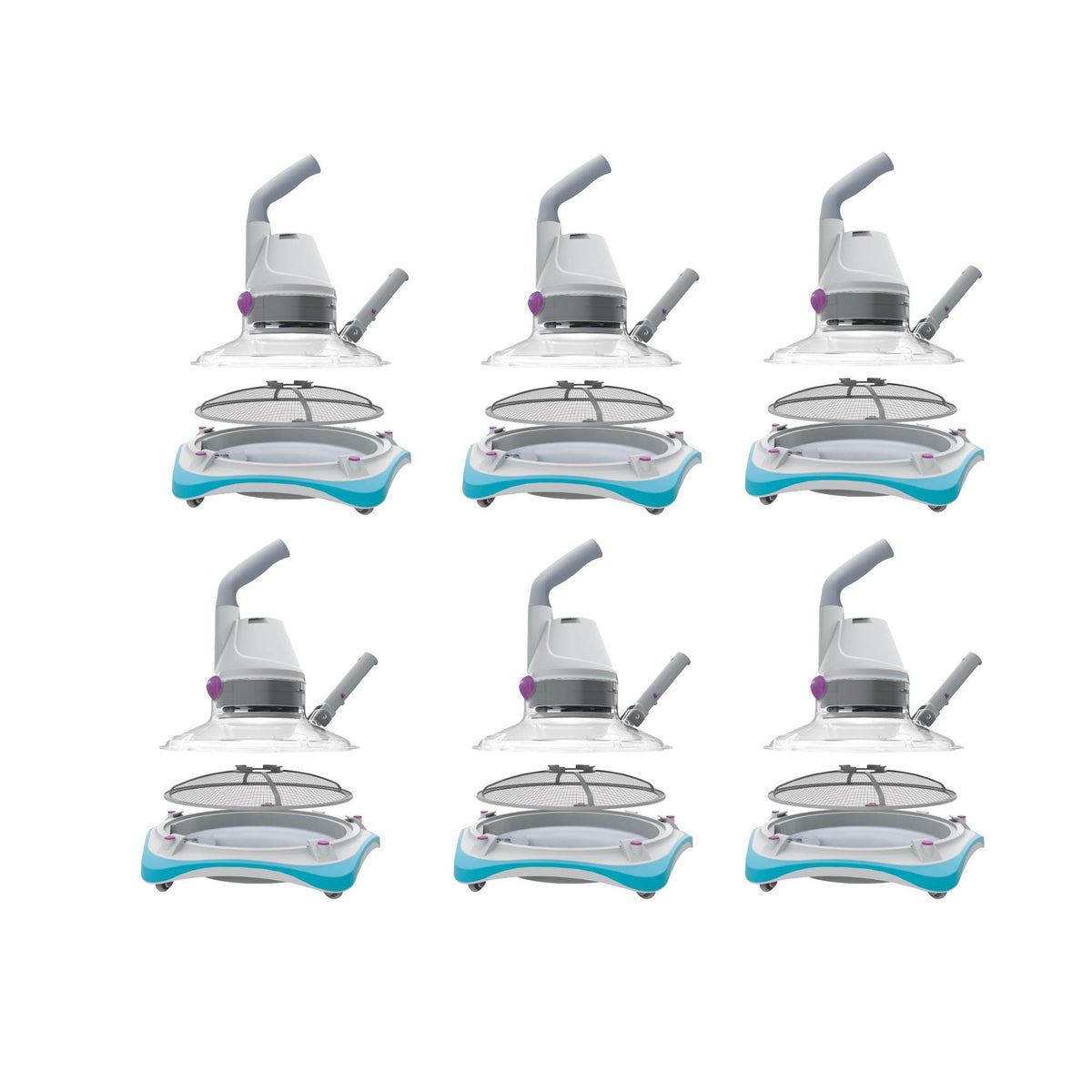 Kokido Telsa 80 Rechargeable Electric Underwater Pool Vacuum Cleaner (6 Pack)