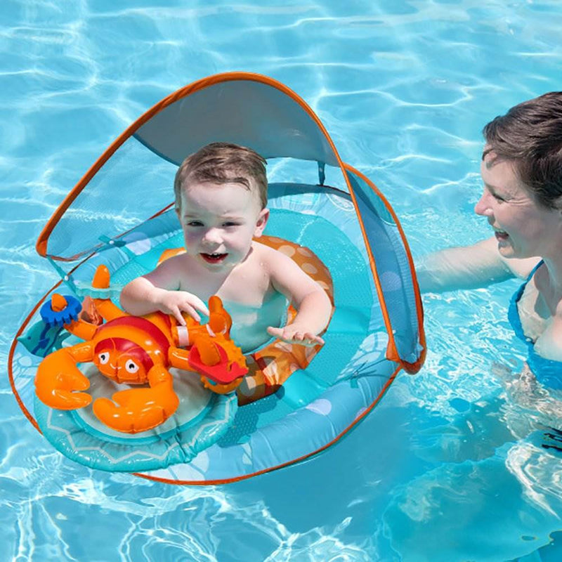 SwimWays Inflatable Baby Spring Lobster Pool Float Activity Center (2 Pack)