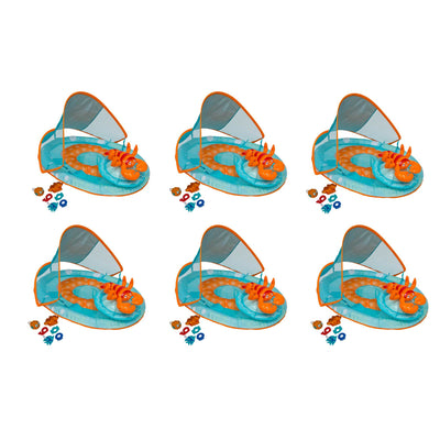 SwimWays Inflatable Baby Spring Lobster Pool Float Activity Center (6 Pack)