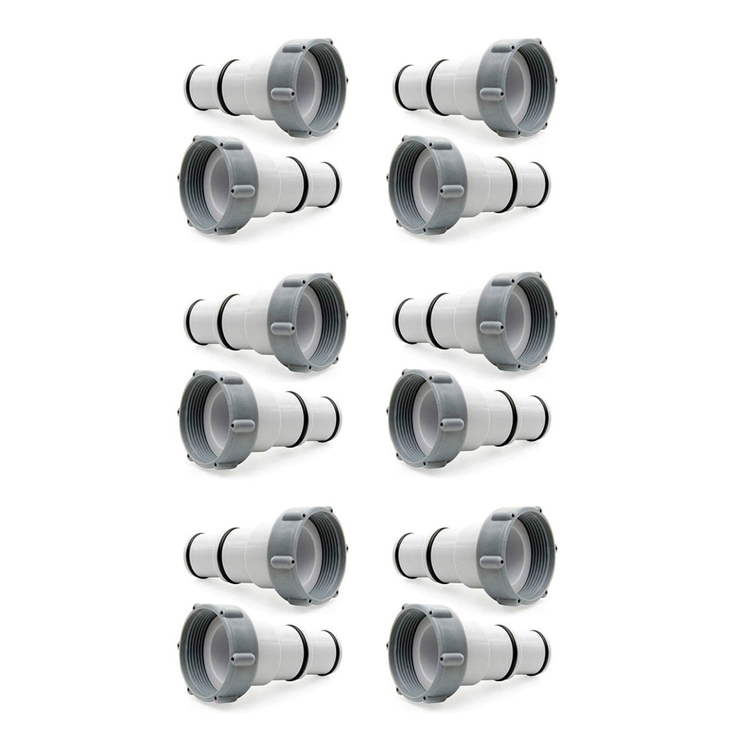 Intex Replacement Hose Adapter A w/ Collar for Connection Pumps (Pair) (6 Pack)